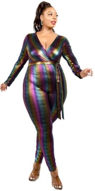 Metallic Rainbow Jumpsuit