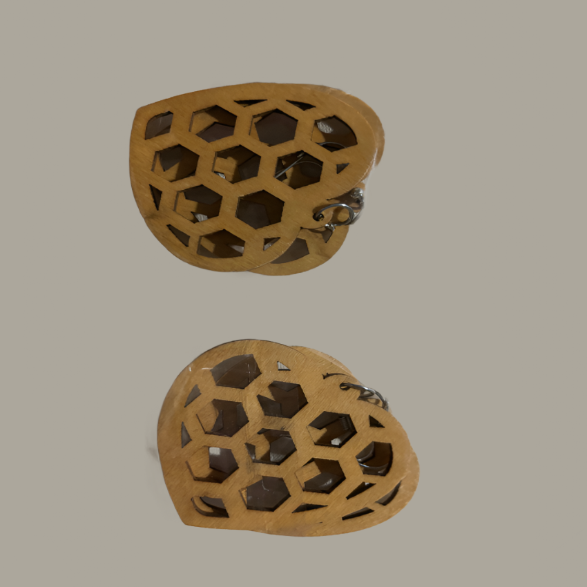 “Heart Hive” Earrings