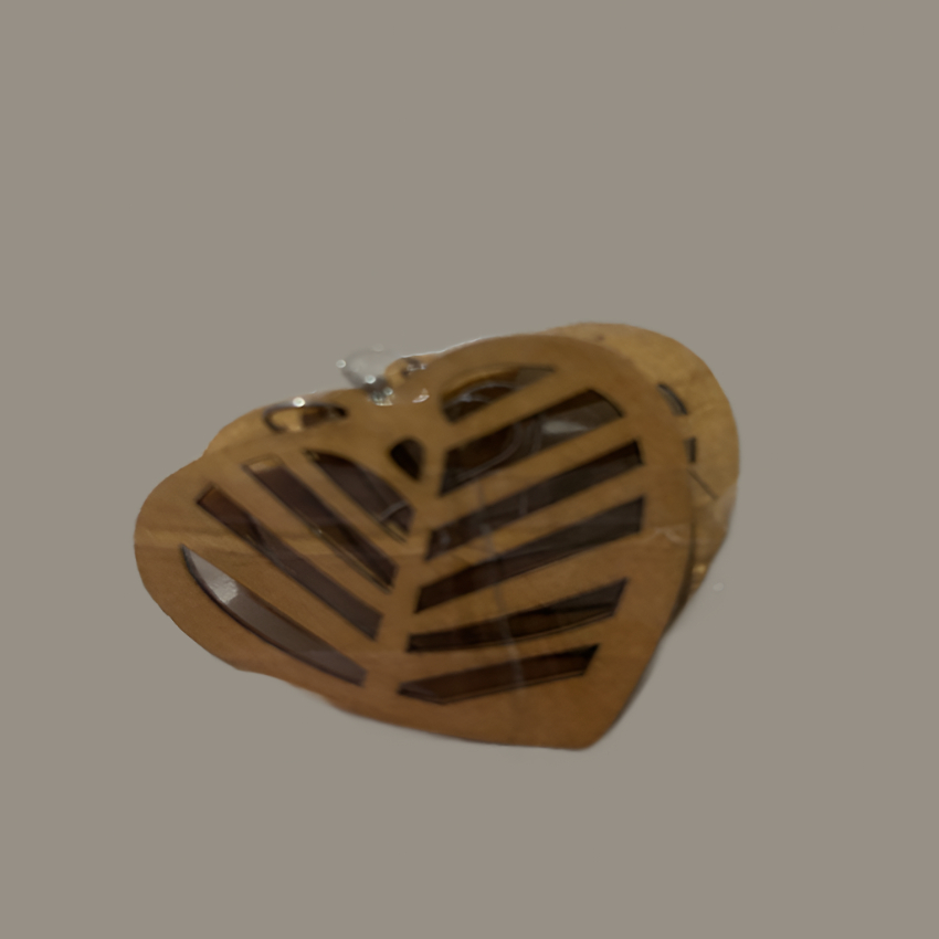 “Heart Slices” Earrings