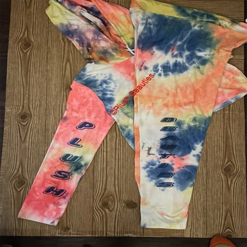 Blue “Tye Dye” Set