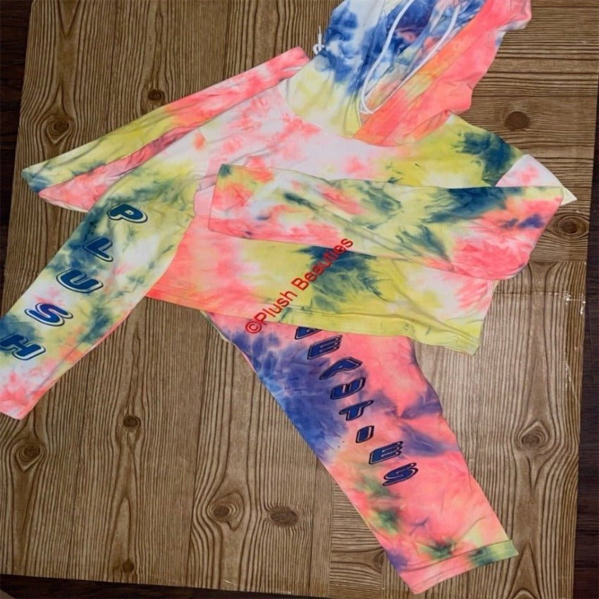 Blue “Tye Dye” Set