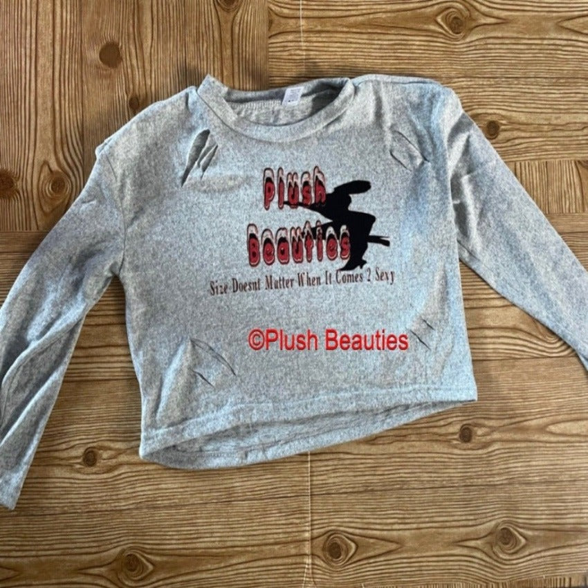 Distressed Crop Top