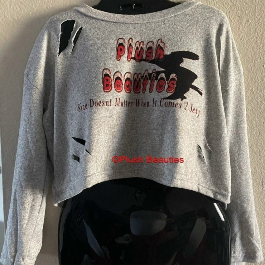 Distressed Crop Top