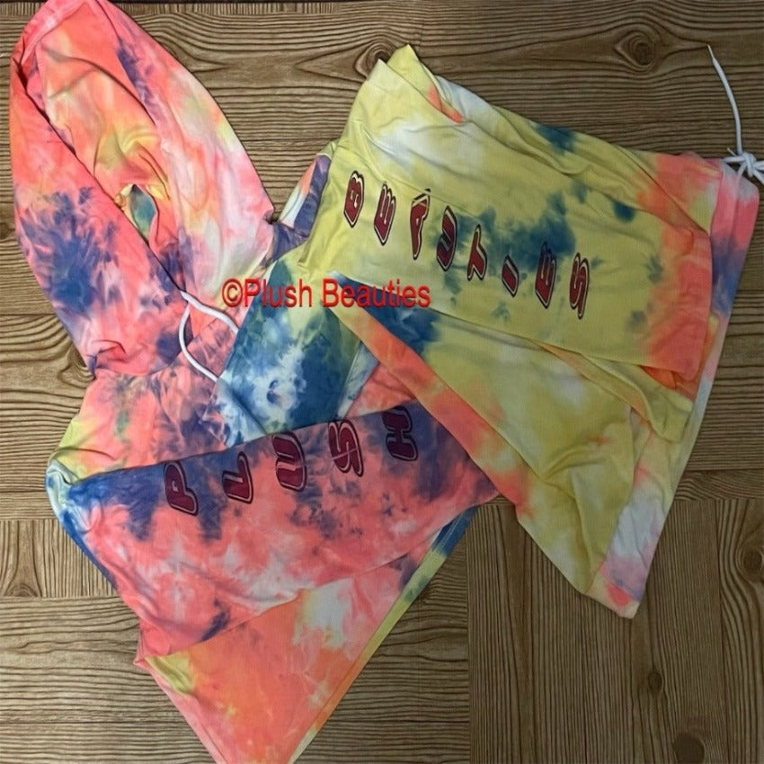 Pink “Tye Dye” Set