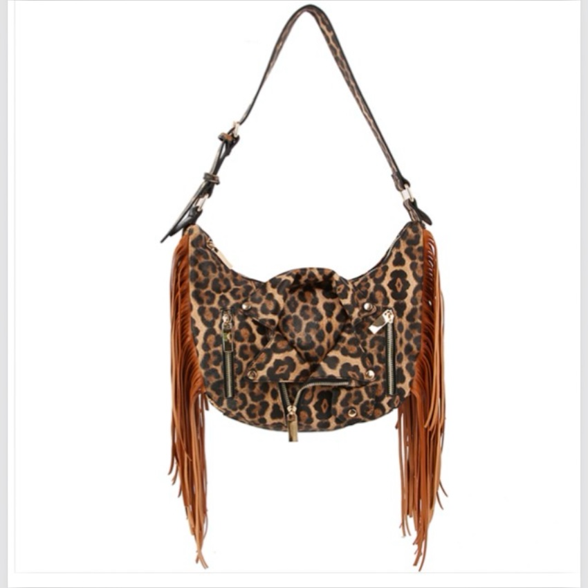 Moto Fringe Crossbody Shoulder Bag