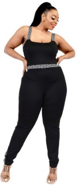 Black/White Jumpsuit