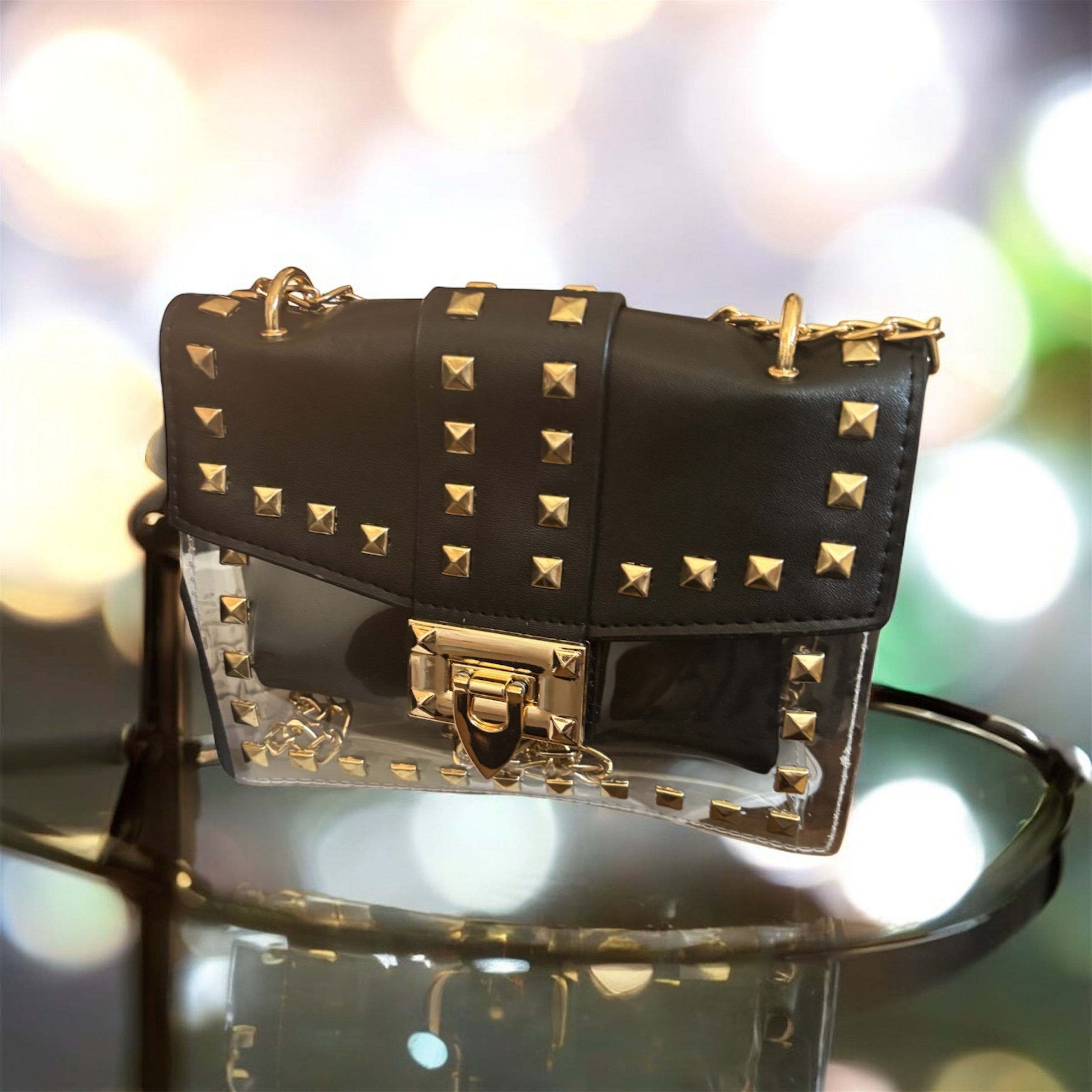 Gold Studded Crossbody