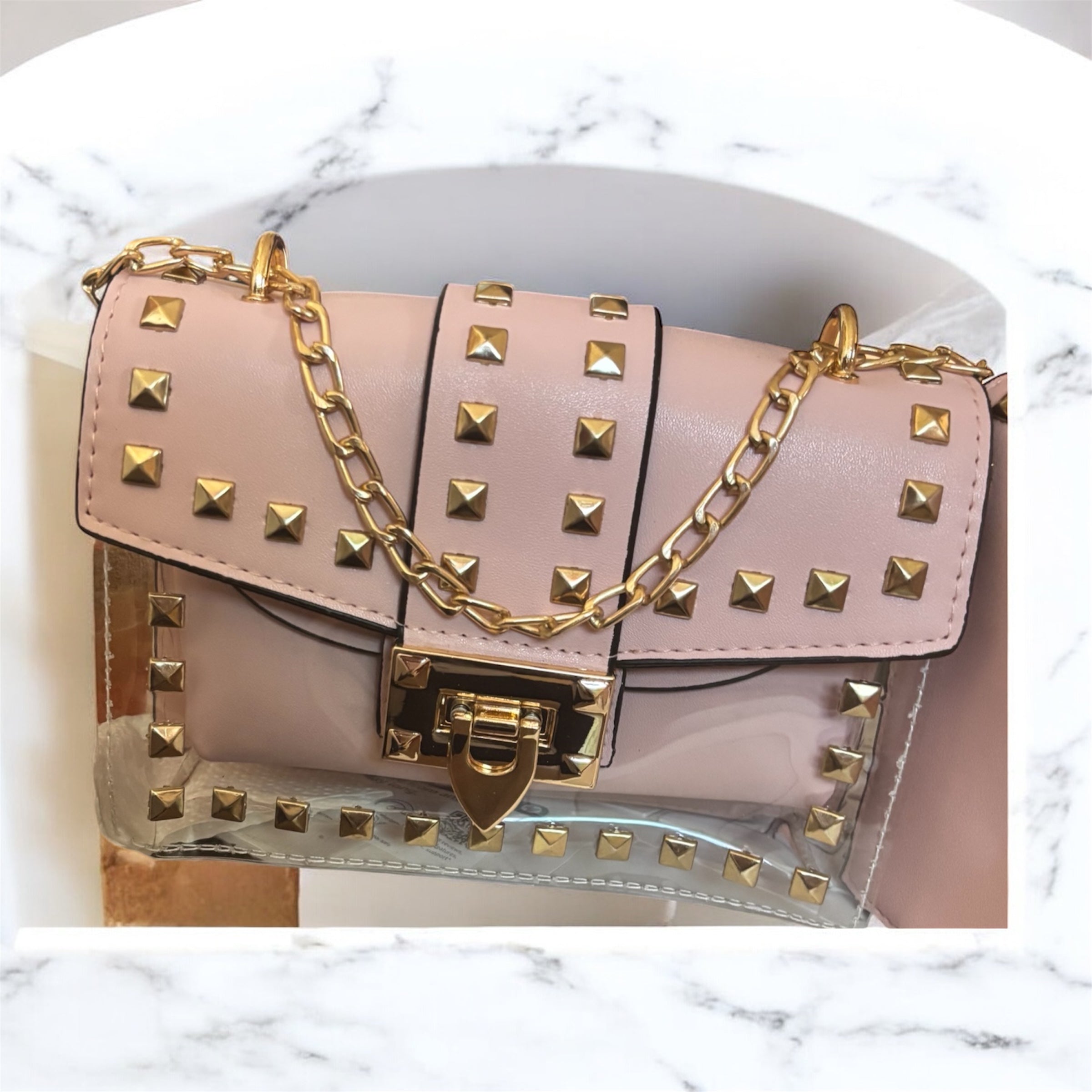 Gold Studded Crossbody