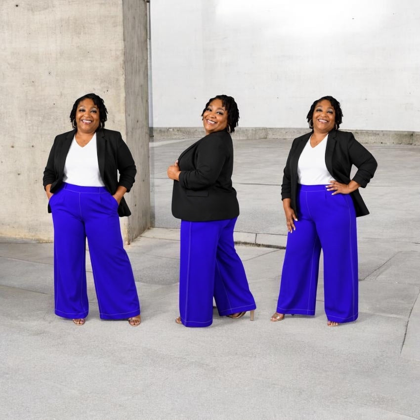 Royal Confidence Wide-Leg Pants
