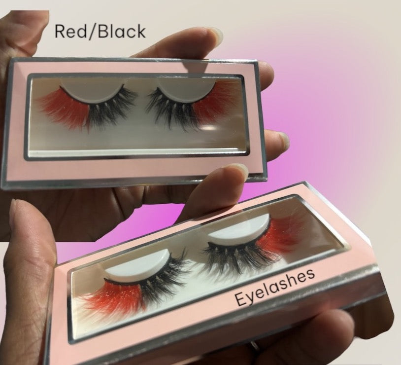 Red/Black Eyelashes