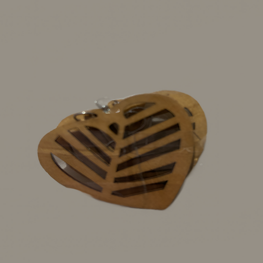 “Heart Slices” Earrings