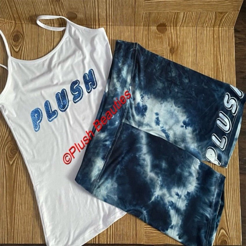 Blue Tye-Dyed 2-Piece Set