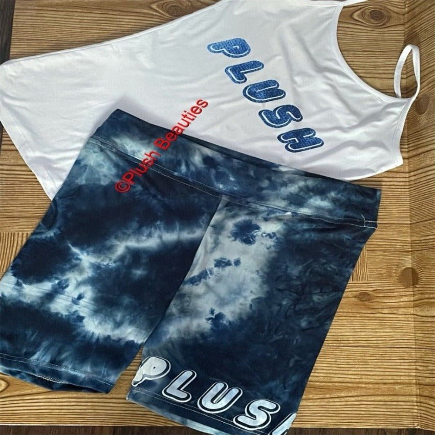 Blue Tye-Dyed 2-Piece Set