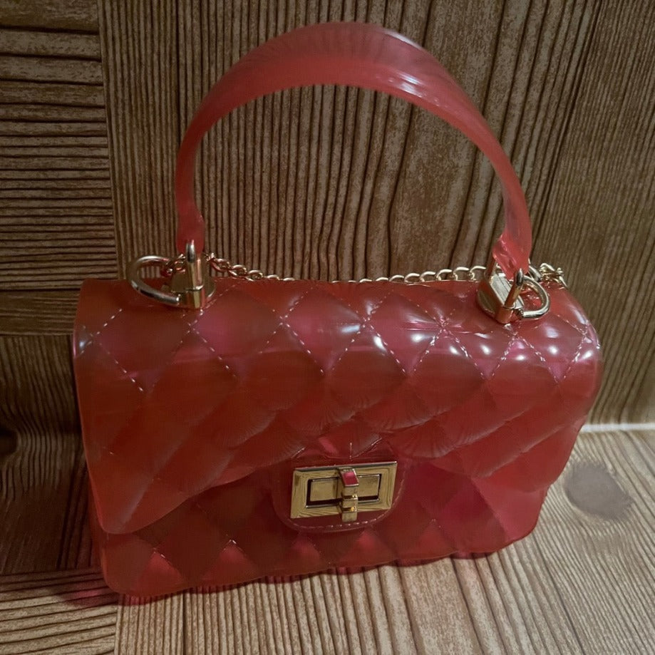 Watermelon Pink Jelly Purse
