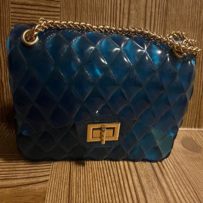 Ocean Blue Jelly Purse