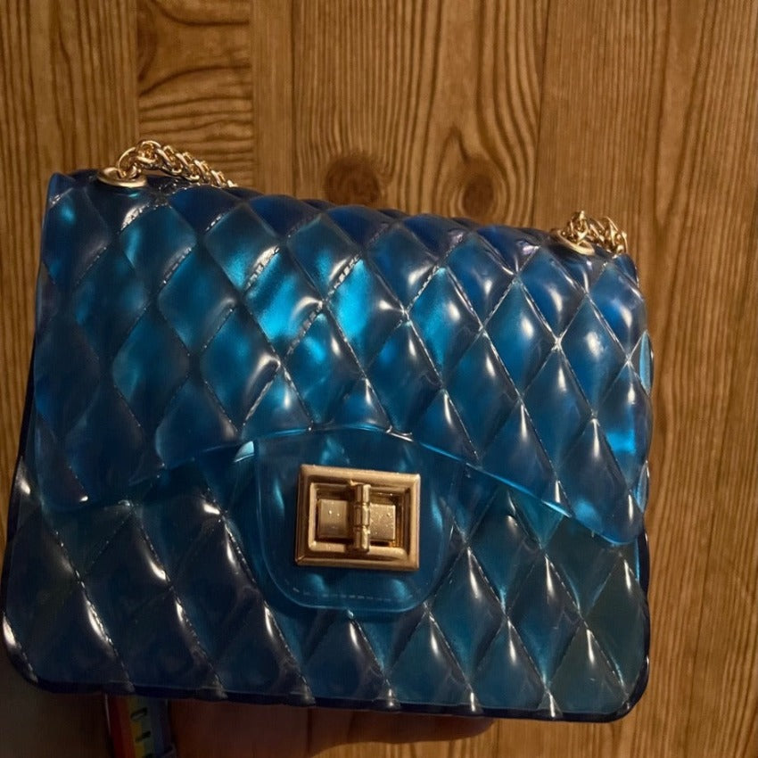 Ocean Blue Jelly Purse
