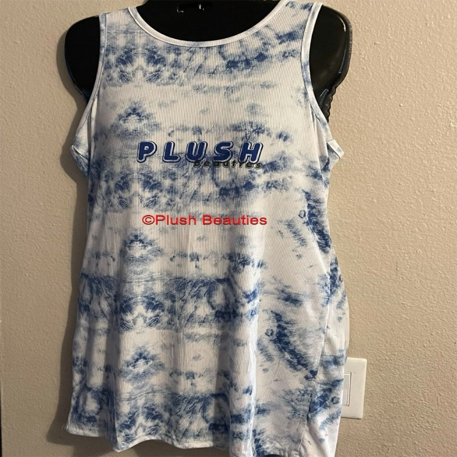 Tye Dye Plush Tank Dress