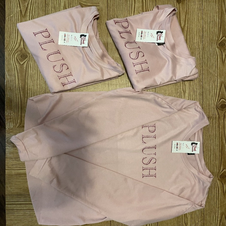 Long Sleeve “Plush” Crop Top